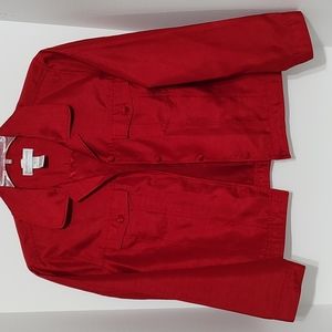 Red Draper's and Damon's Blazer / Jacket sz Petite Large